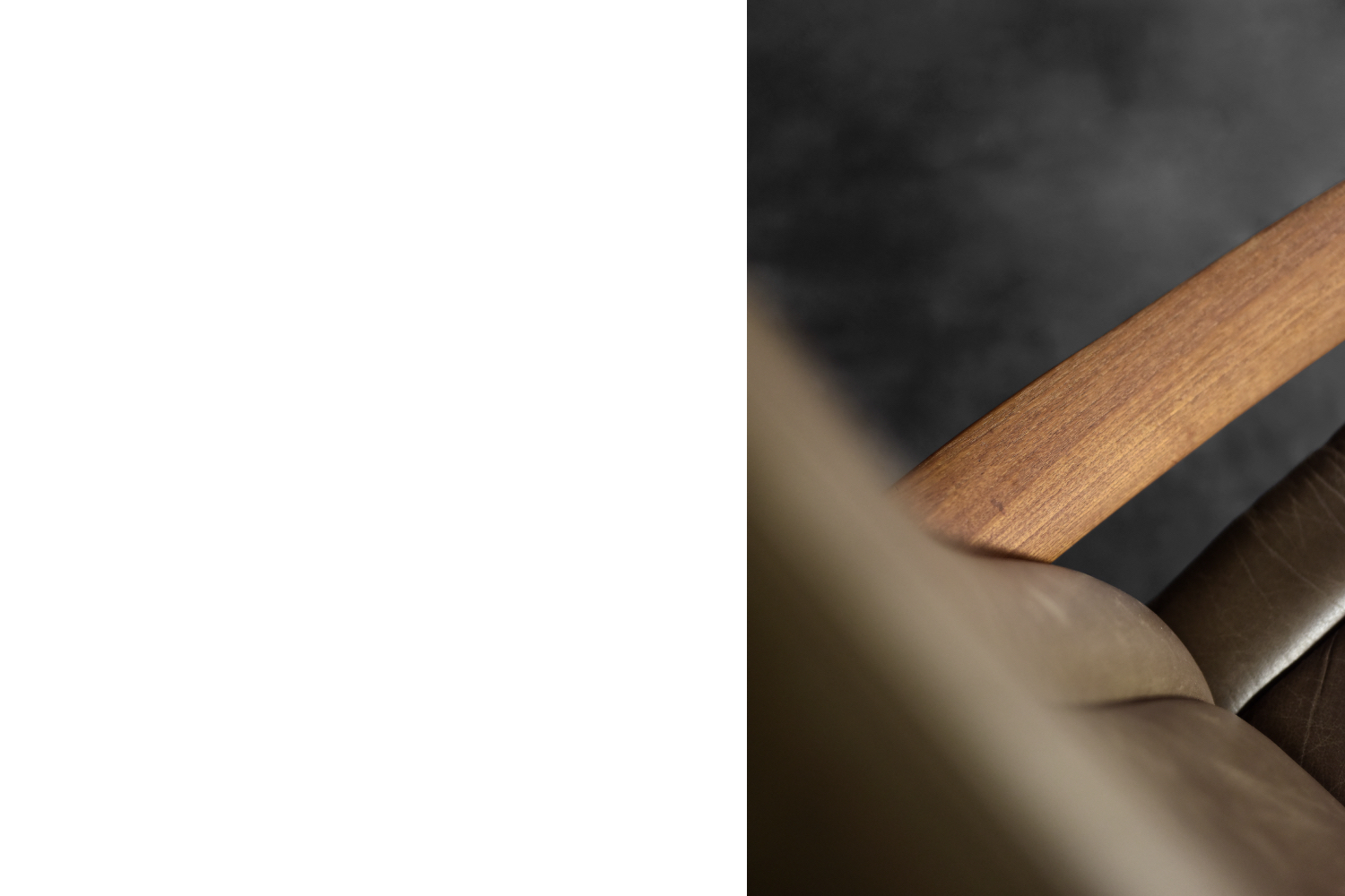 Fotel skórzany z odchylanym oparciem, Dania, lata 60