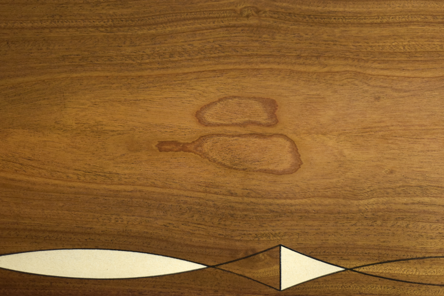 Stolik kawowy z malaturą, mahoń, proj. Ole Wanscher, PJ Møbelfabrik, Dania, lata 60