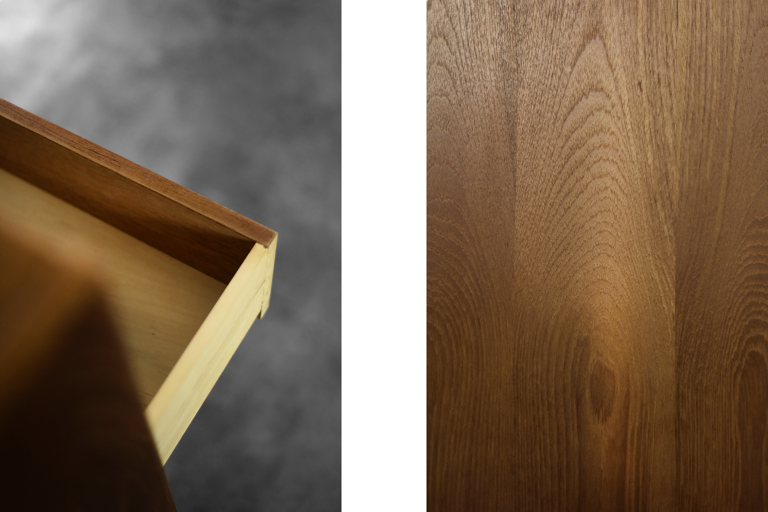 Wysoka tekowa komoda typu Highboy z szufladami, Dania, lata 60