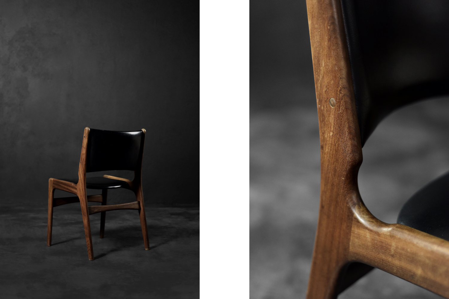 Krzesło modernistyczne Model 89, proj. Erik Buch, Anderstrup Møbelfabrik, Dania, lata 50