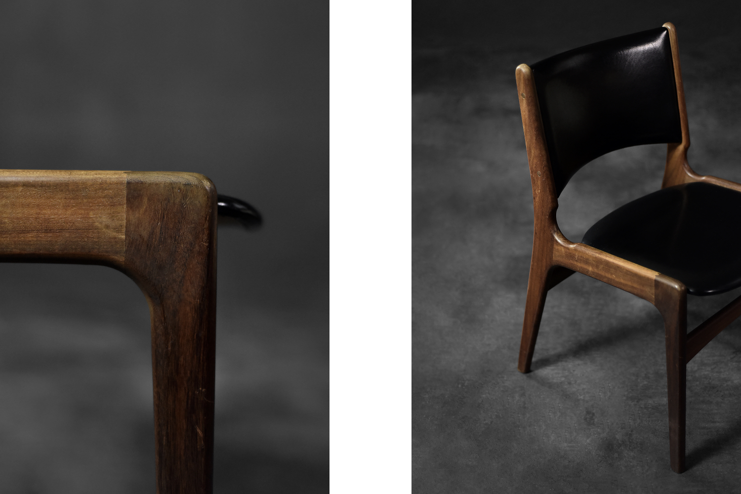 Krzesło modernistyczne Model 89, proj. Erik Buch, Anderstrup Møbelfabrik, Dania, lata 50