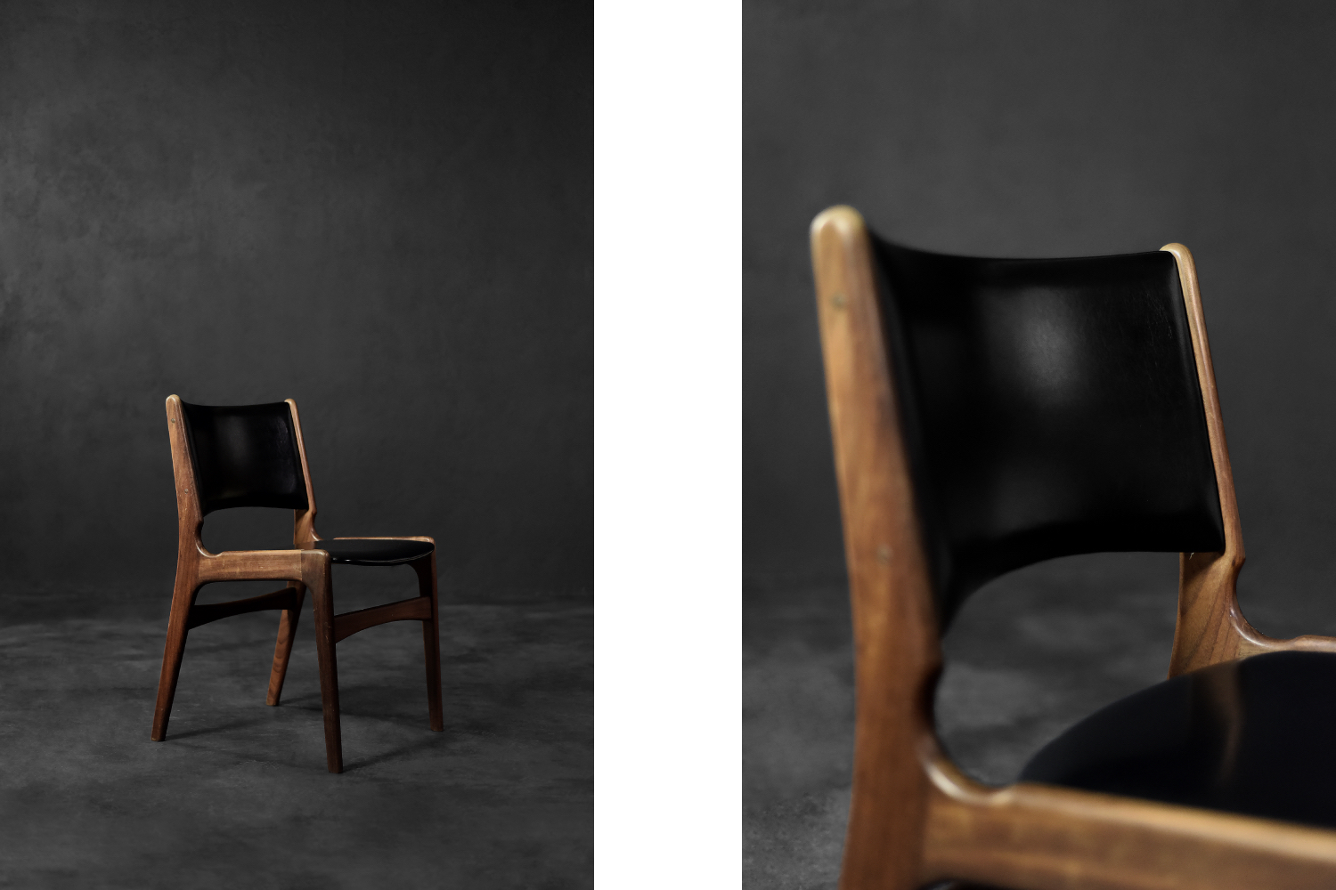 Krzesło modernistyczne Model 89, proj. Erik Buch, Anderstrup Møbelfabrik, Dania, lata 50