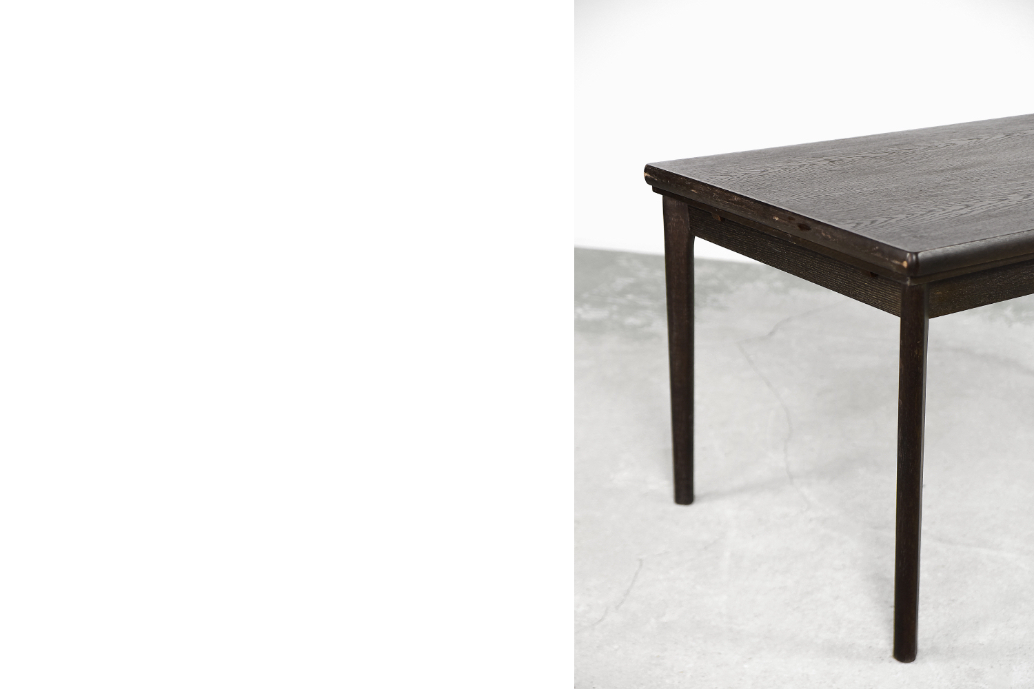 Stół dębowy do jadalni, AM Møbler, Dania, lata 60