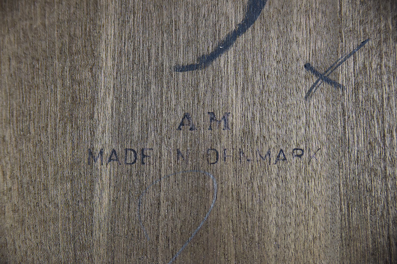 Stół dębowy do jadalni, AM Møbler, Dania, lata 60