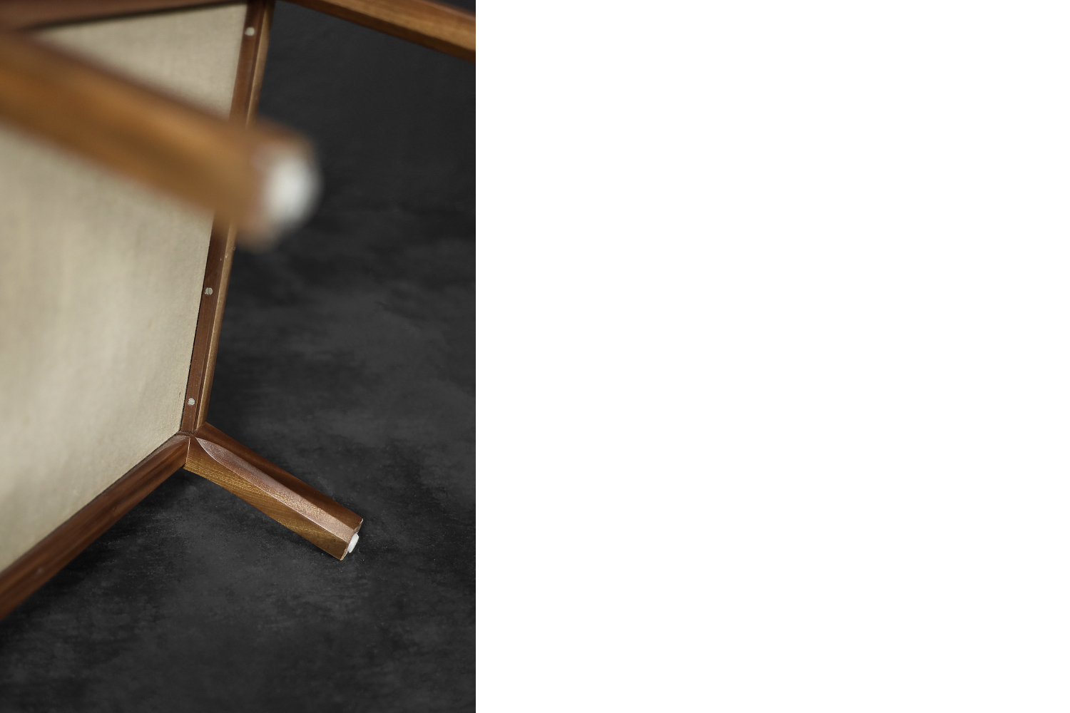 Wysoki fotel z francuską wikliną, mahoń, proj. Bernt Petersen , Wørts Møbelsnedkeri, Dania, lata 60