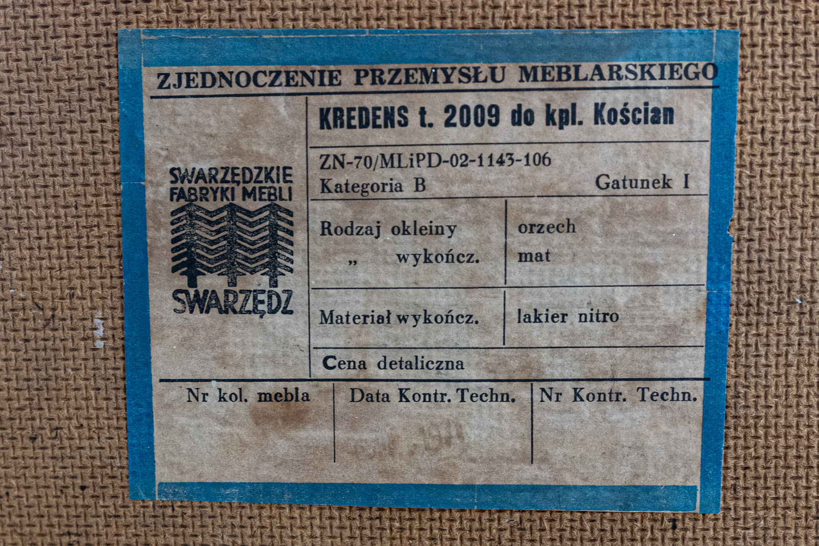 Sideboard vintage, Swarzędzkie Fabryki Mebli, PRL, lata 70