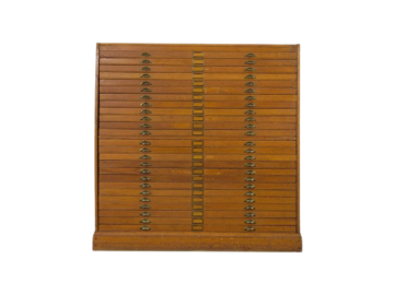 Duża szafa katalogowa z szufladami, lata 30