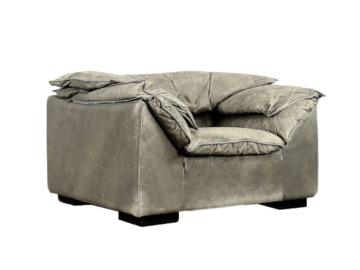 Fotel skórzany Monza, proj. Jens Juul Eilersen, Niels Eilersen A/S, Dania, lata 70