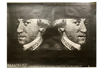 Plakat “Amadeusz” Proj. Mieczysław Wasilewski, 1986