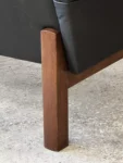 Sofa skórzana 3-osobowa vintage, Dania, lata 60/70