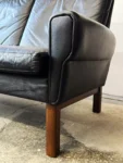 Sofa skórzana 3-osobowa vintage, Dania, lata 60/70
