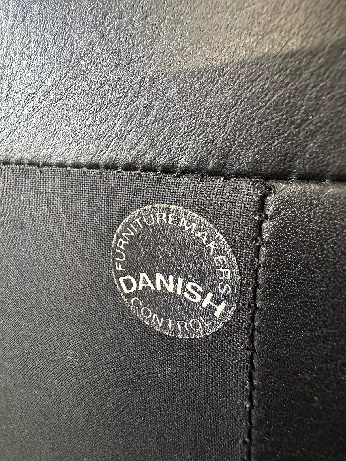 Sofa skórzana 3-osobowa vintage, Dania, lata 60/70