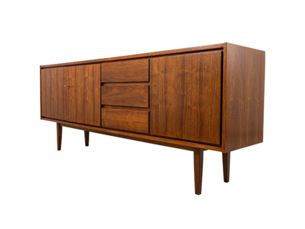 Sideboard vintage, Swarzędzkie Fabryki Mebli, PRL, lata 70