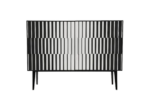 Komoda vintage, z malaturą Op-Art, Polska, lata 70