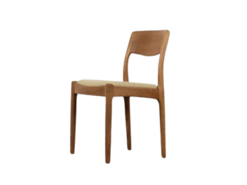 Krzesło tekowe, proj. Juul Kristensen, JK Denmark, Dania, lata 60