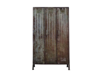 Metalowa szafa industrialna, lata 50