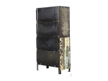 Szafka metalowa industrialna, lata 50