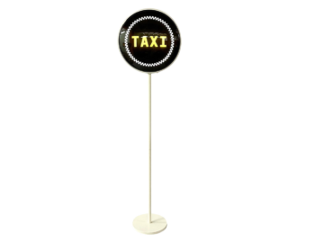 Lampa, duży znak TAXI, lata 90