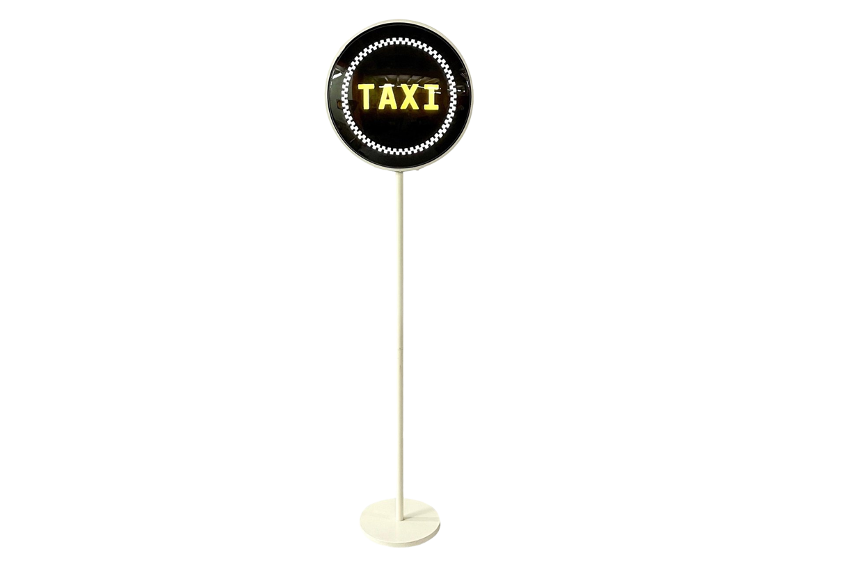 Lampa, duży znak TAXI, lata 90