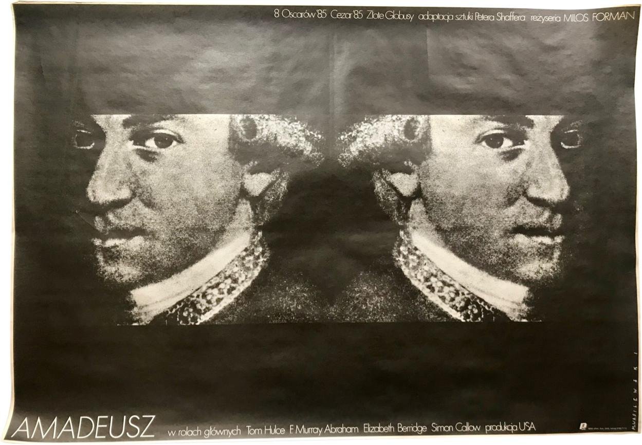 Plakat “Amadeusz” Proj. Mieczysław Wasilewski, 1986