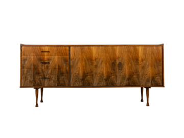 Komoda proj. M. Grabiński, Spółdzielnia Stolarzy Czarnków, PRL, lata 60