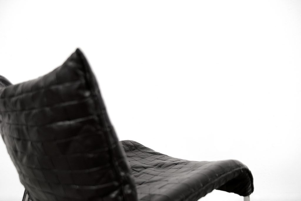 Para foteli ze skóry model SET, IKEA, Szwecja, lata 80