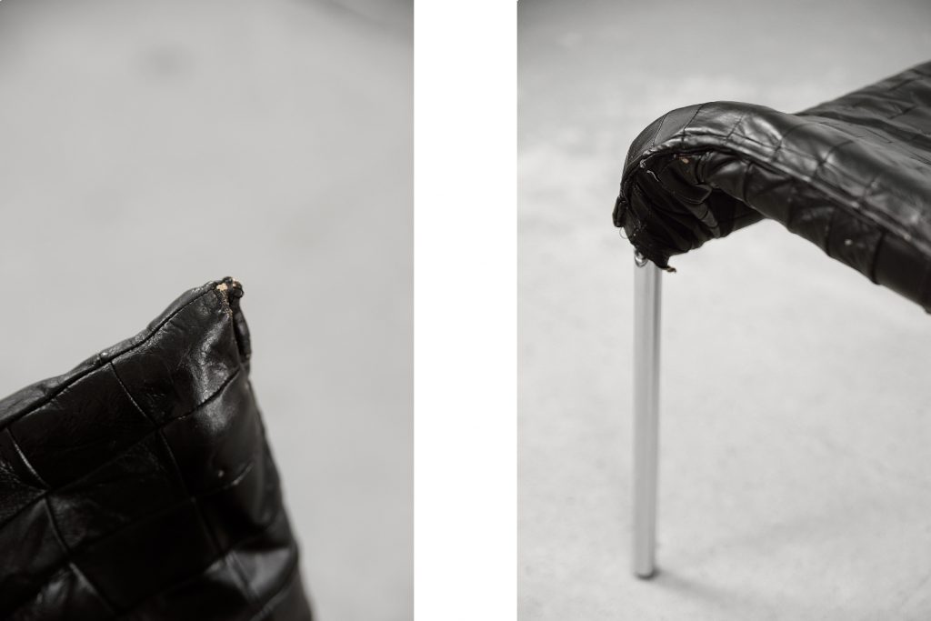 Para foteli ze skóry model SET, IKEA, Szwecja, lata 80