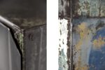 Szafka metalowa industrialna, lata 50