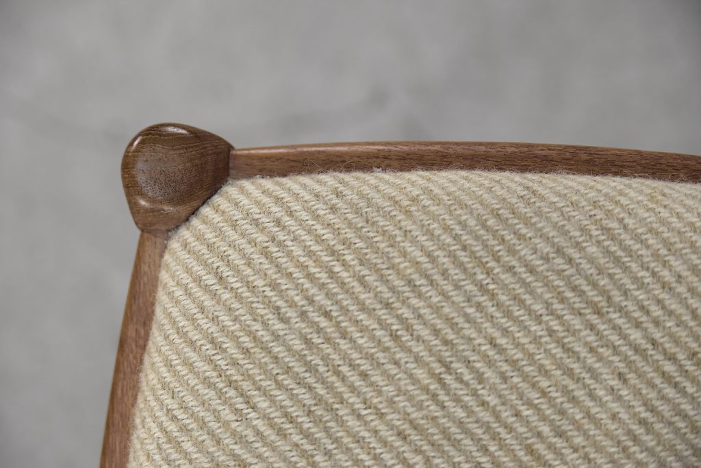 Krzesło tekowe, proj. Juul Kristensen, JK Denmark, Dania, lata 60