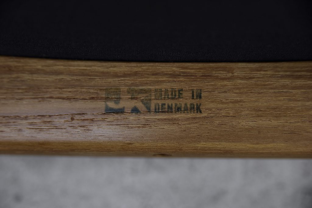 Krzesło tekowe, proj. Juul Kristensen, JK Denmark, Dania, lata 60