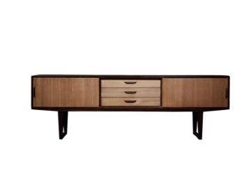 Sideboard vintage z drewna egzotycznego, Dania, lata 70