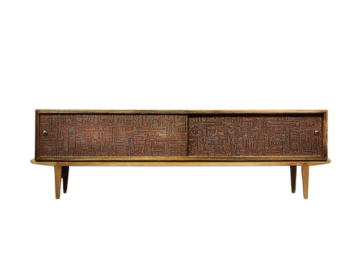 Sideboard z miedzianym frontem, Skandynawia, lata 60