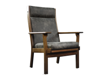 Dębowy fotel GE 181 A, proj. Hans J. Wegner, Getama, Dania, lata 50