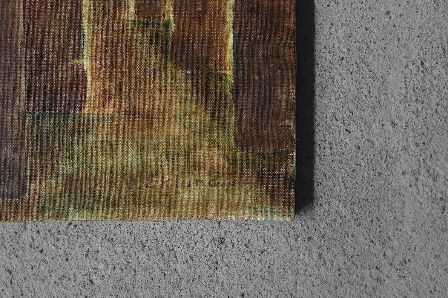 Obraz olejny na płótnie, J. Eklund, 1952