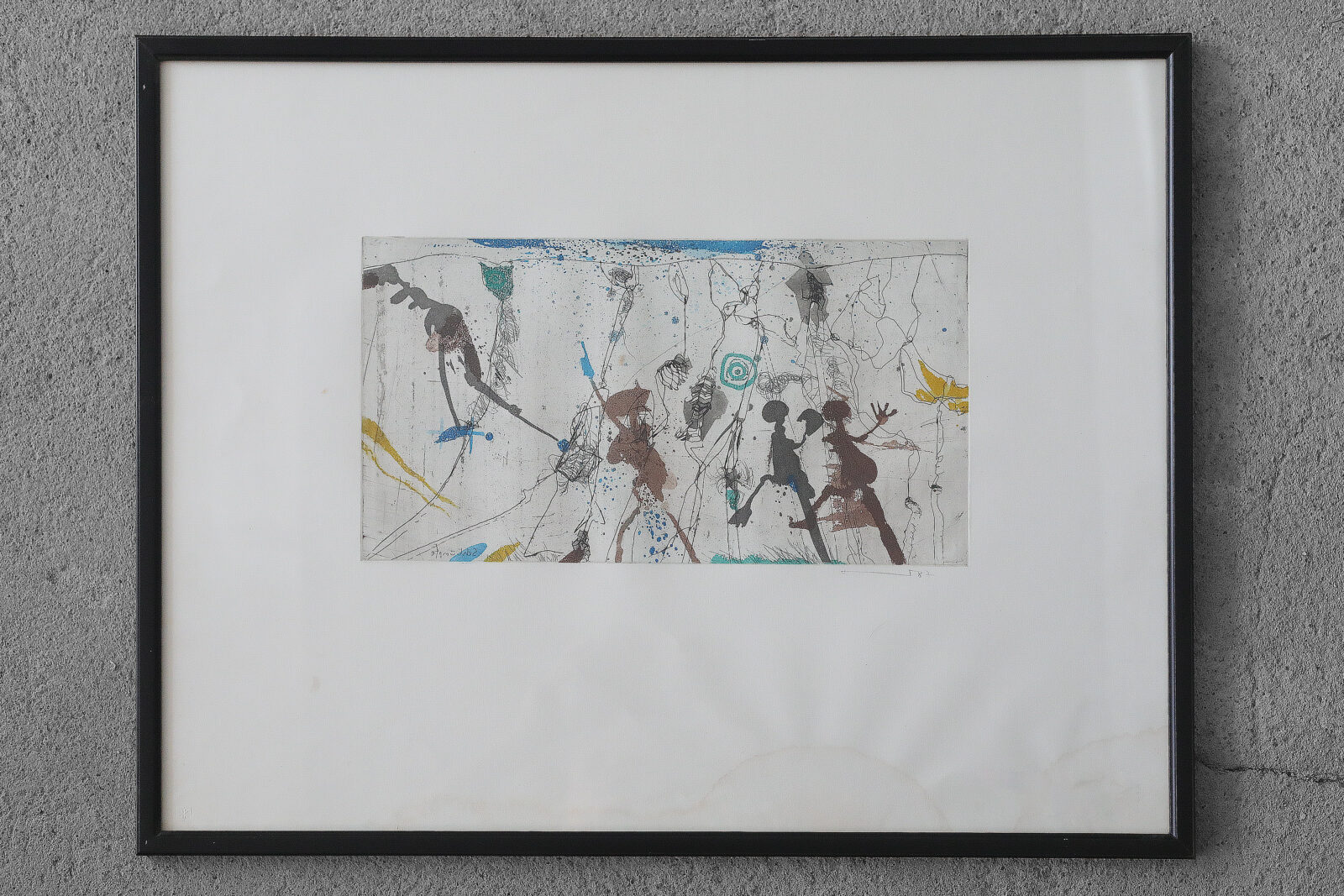 Akwaforta kolorowa, Armin Sandig, Schlümpfe, 1987
