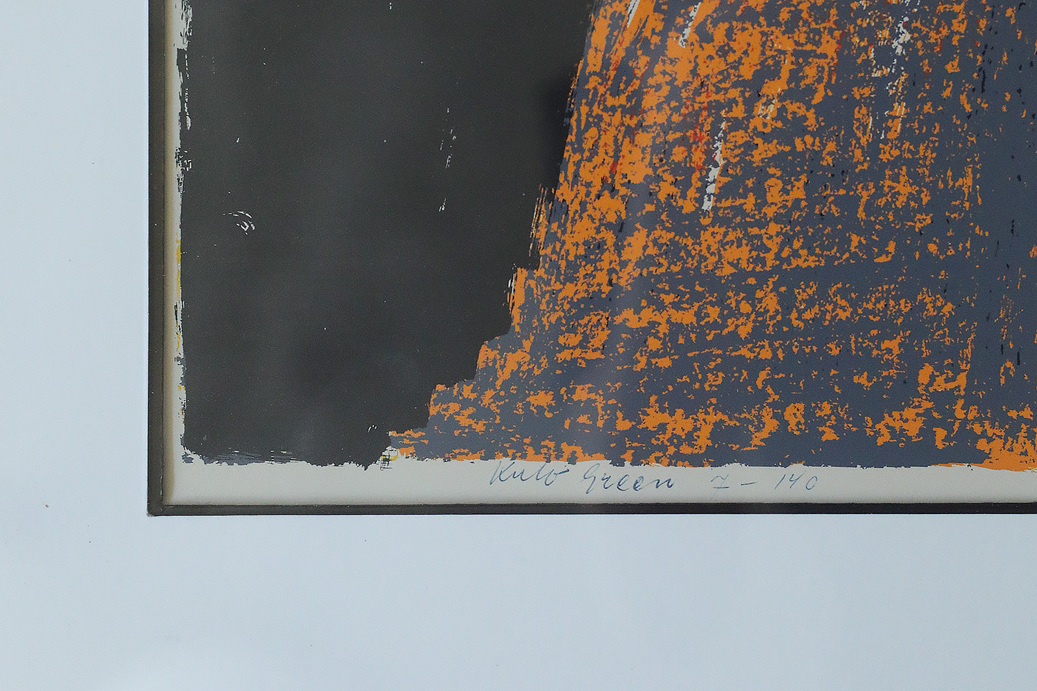 Kolorowa litografia, Kulo Green, Composition