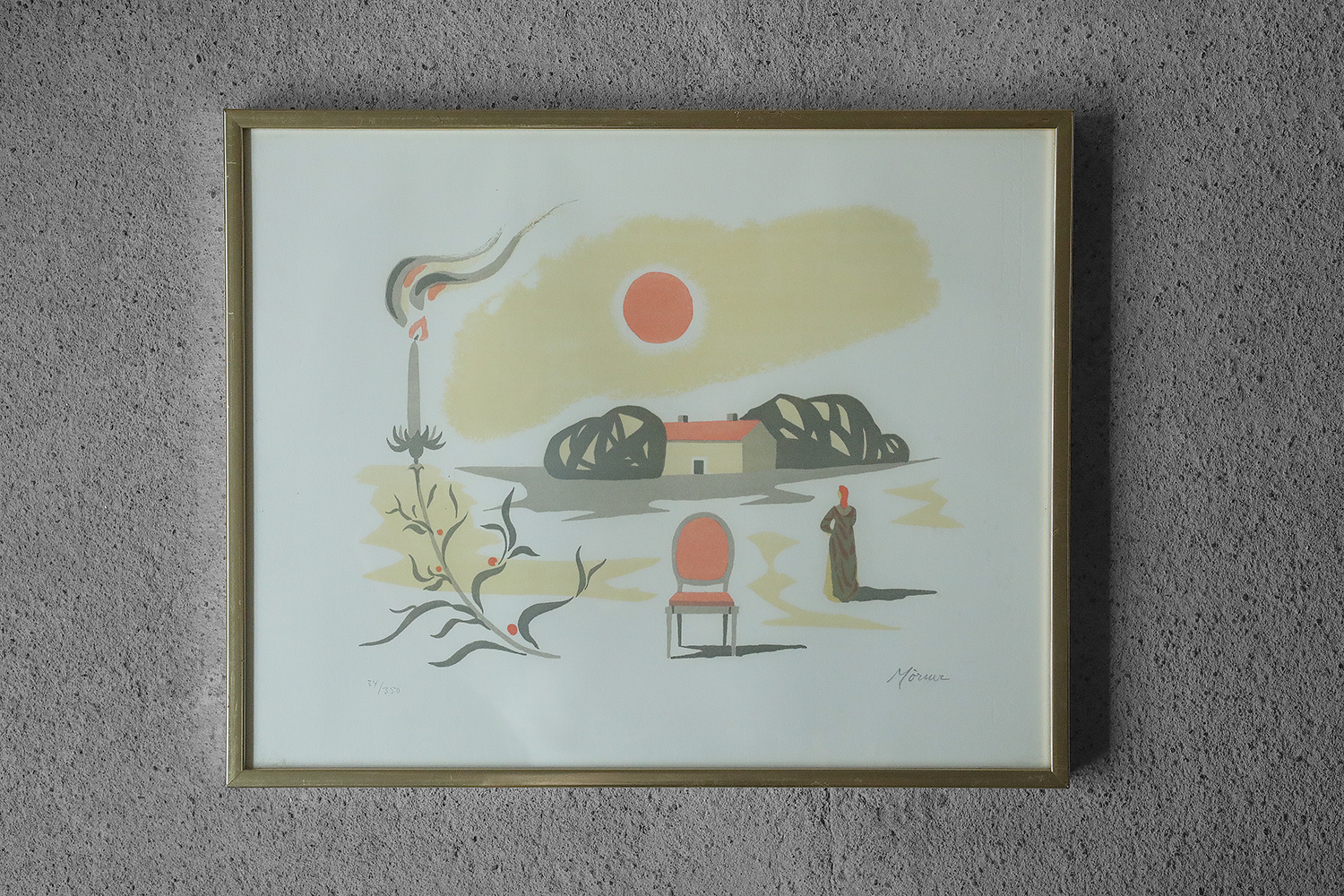 Kolorowa litografia, Stellan Mörner, lata 60