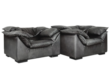 Para skórzanych foteli Monza, proj. Jens Juul Eilersen, Niels Eilersen, Dania, lata 70