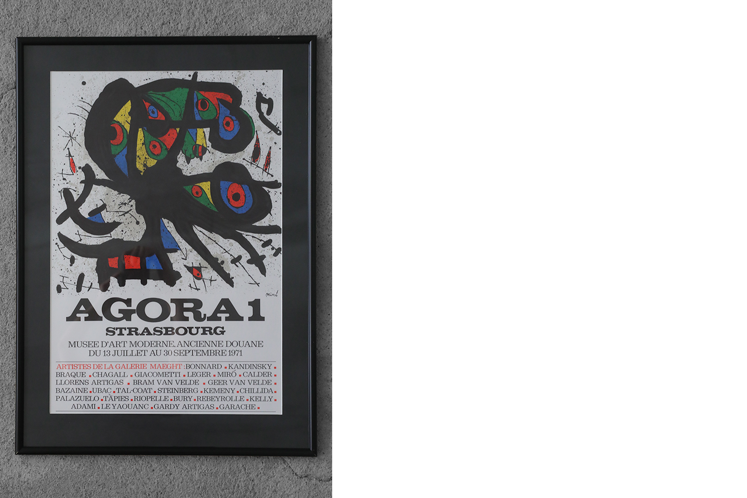 Litografia barwna, Joan Miró, Agora I, 1971