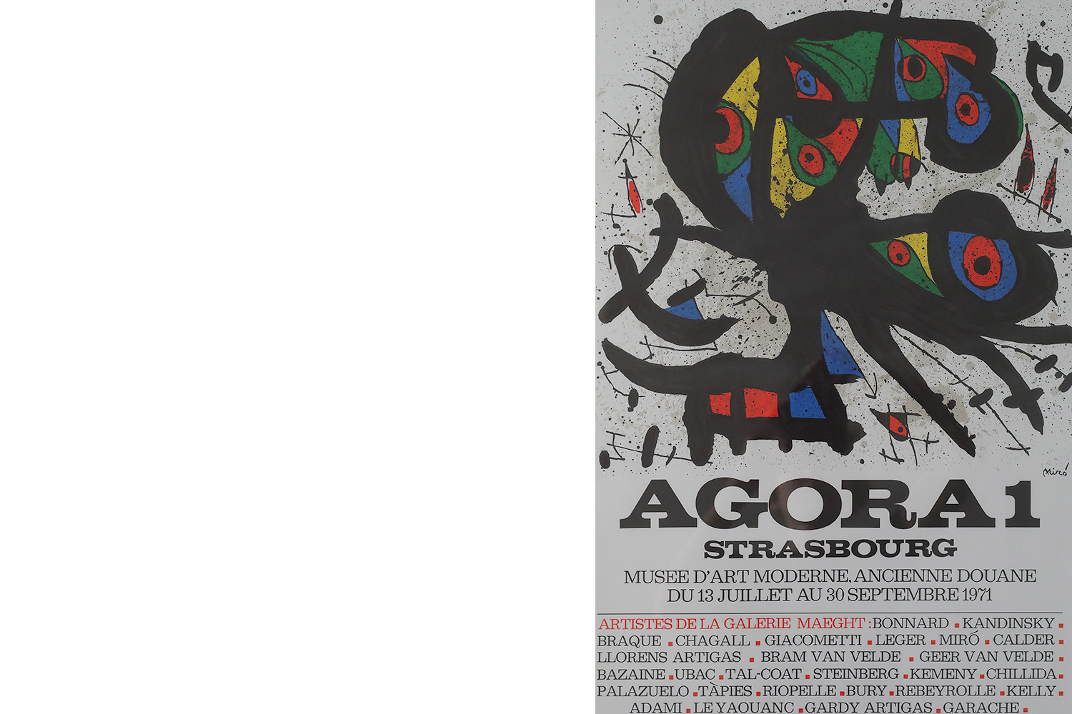 Litografia barwna, Joan Miró, Agora I, 1971
