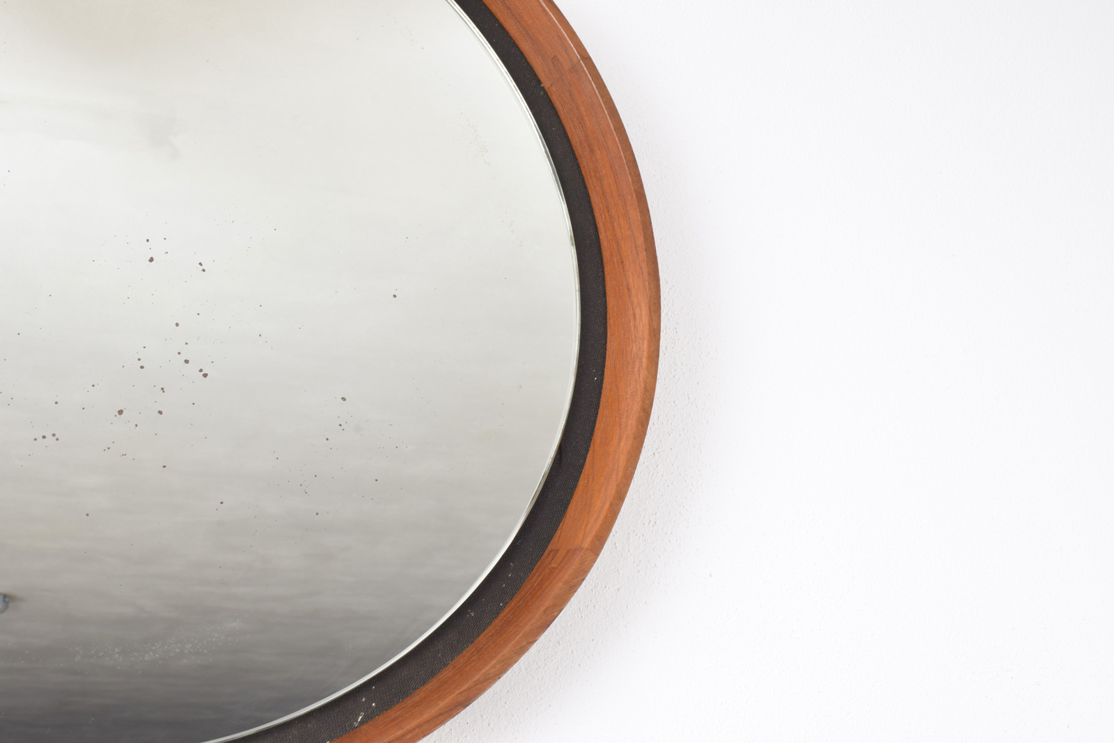 Lustro tekowe proj. Uno & Ostena Kristiansen, Luxus, Szwecja, lata 60