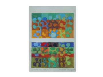 Obraz, technika mieszana, Margareta Treutiger, 1978