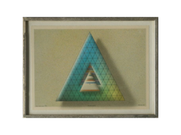 Computer ink plot, Beck & Jung, Green Indian game,1985