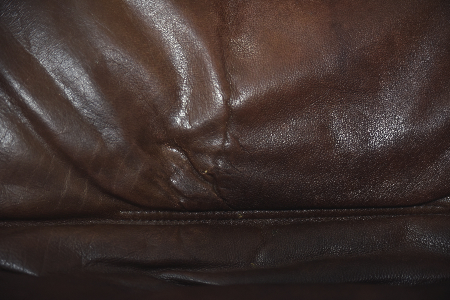 Skórzany fotel z podnóżkiem Berg, Dania, lata 70