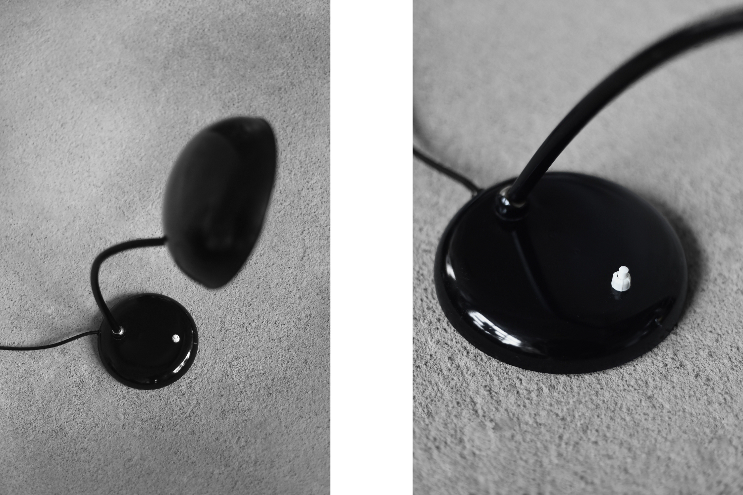 Minimalistyczna metalowa lampa biurkowa, Gebrüder Cosack, Niemcy, lata 40