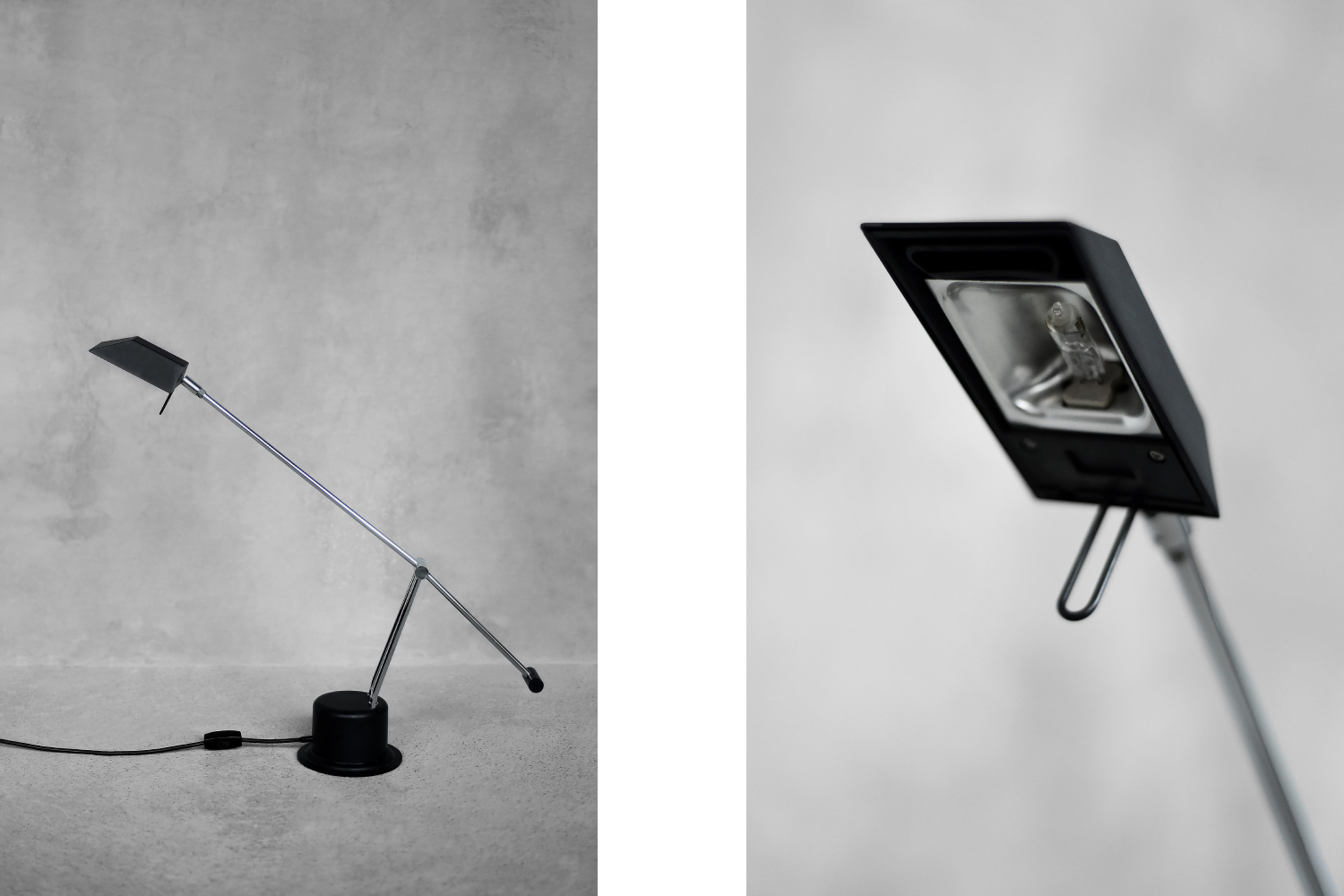 Minimalistyczna lampa biurkowa, Massive, Belgia, lata 80