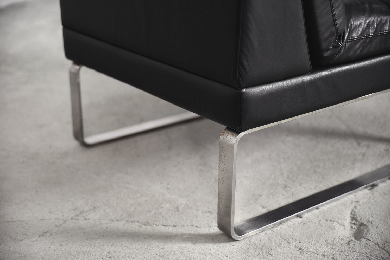 Sofa modułowa / Komplet 4 skórzanych foteli Klöber, Niemcy, lata 80