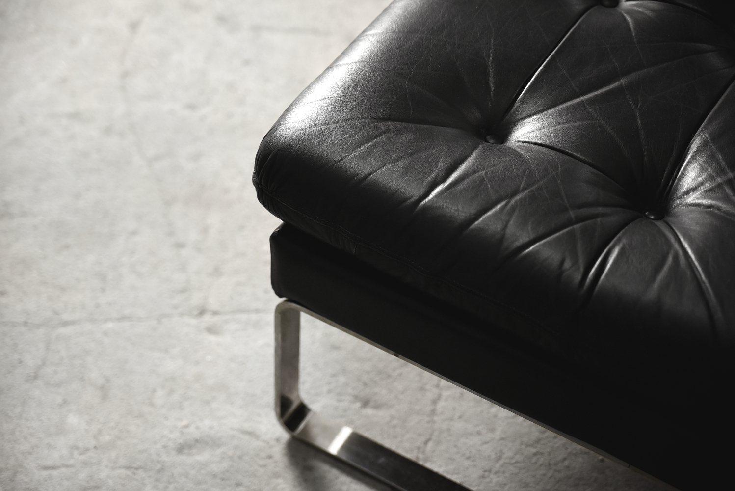 Sofa modułowa / Komplet 4 skórzanych foteli Klöber, Niemcy, lata 80