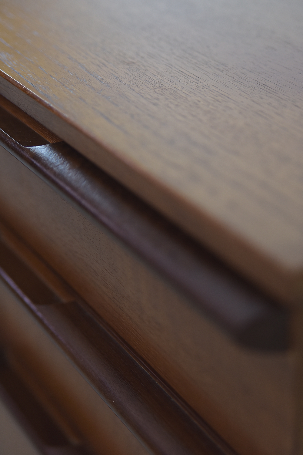 Biurko vintage z drewna tekowego, Wielka Brytania, lata 60