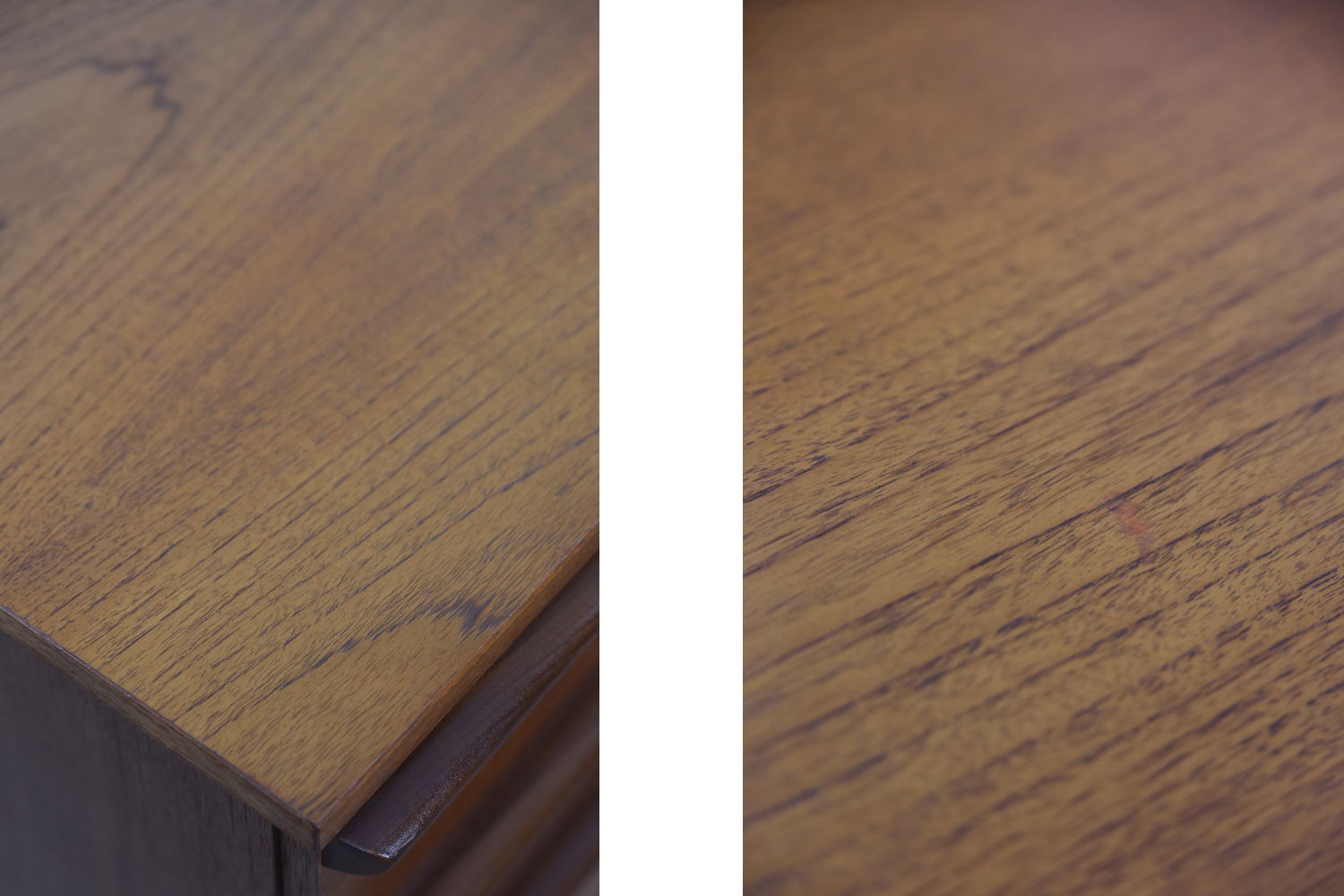 Biurko vintage z drewna tekowego, Wielka Brytania, lata 60